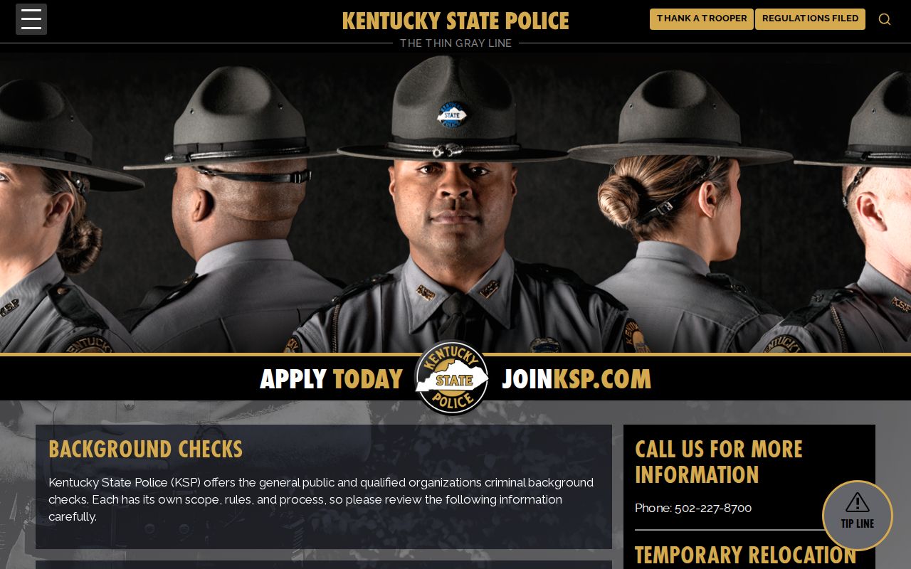 Breathitt County criminal history KSP background checks